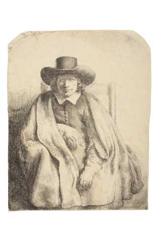 Appraisal: REMBRANDT VAN RIJN Clement de Jonghe Printseller Etching and drypoint