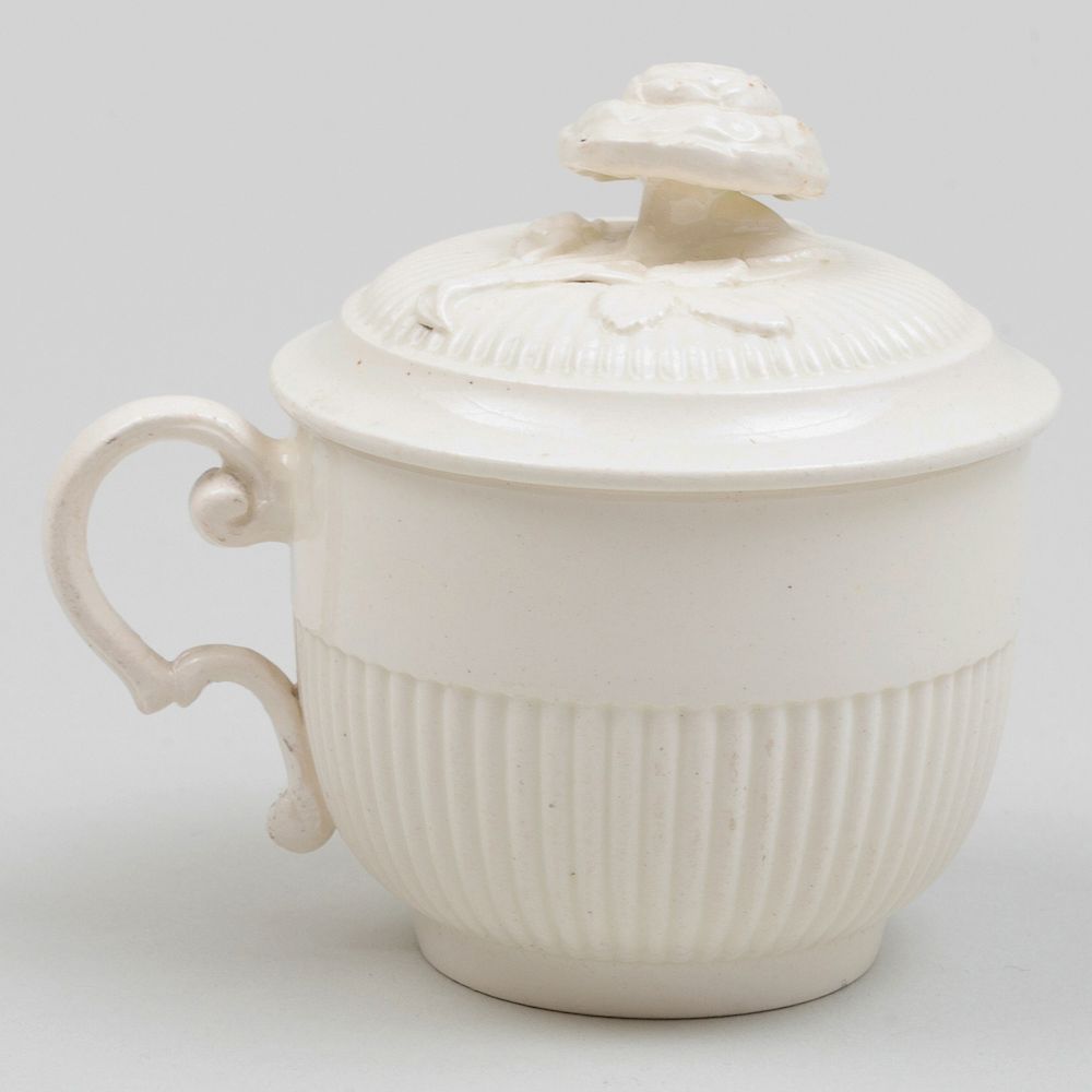 Appraisal: Wedgwood Creamware Cup and Cover Impressed mark in high Label