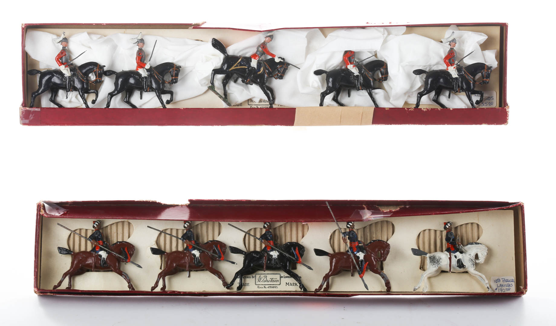 Appraisal: Britains painted lead Lifeguard Hodson's Horse in original box Condition