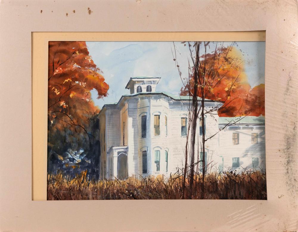 Appraisal: CURTIS ROSSER CAPE COD MASSACHUSETTS - AUTUMN SPLENDOR WATERCOLOR ON