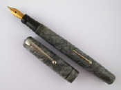 Appraisal: A Swann Mabie Todd fountain pen in marbled grey effect