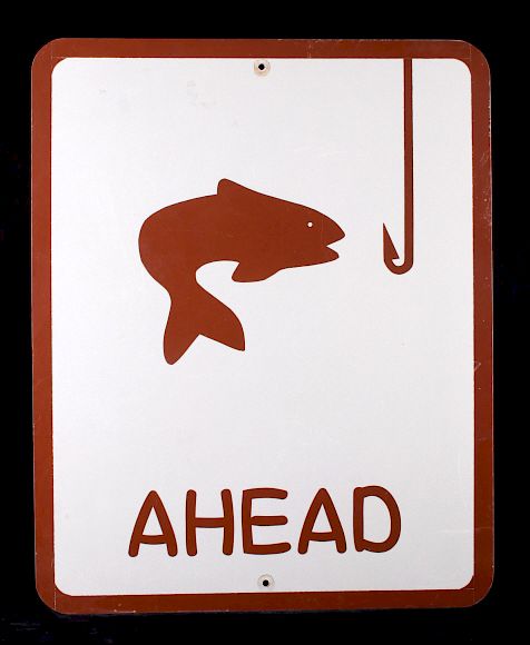 Appraisal: Montana Fishing Access Aluminum Sign Featured in this lot is