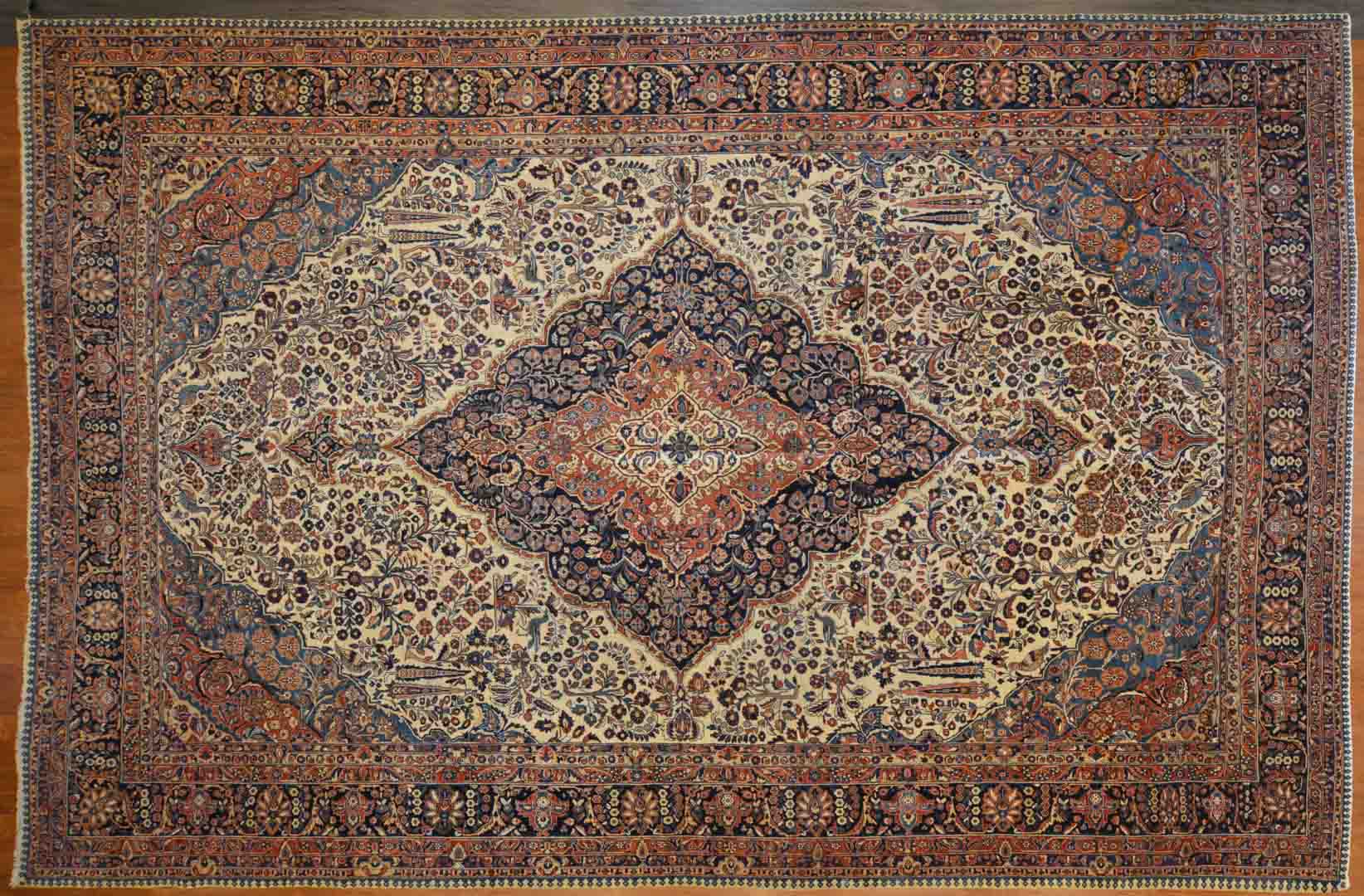 Appraisal: Unusual Sarouk carpet approx x Persia circa Condition Very good