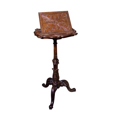 Appraisal: Carved Hardwood Reading Stand Estimate -