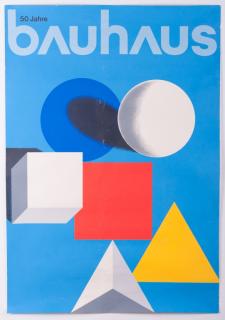 Appraisal: Herbert Bayer Bauhaus Screenprint Poster Mid-century marked to upper left