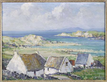 Appraisal: ROWLAND HILL IRISH - COTTAGES - WEST COAST OF IRELAND