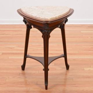 Appraisal: Art Nouveau walnut table attributed to Majorelle th th c