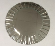 Appraisal: An Art Deco design wall mirror of circular outline set