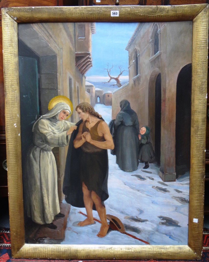 Appraisal: Italian School th century Sante Bullo oil on board cm