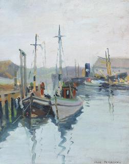 Appraisal: Painting Jane Peterson Jane Peterson American - Gloucester Harbor Scene