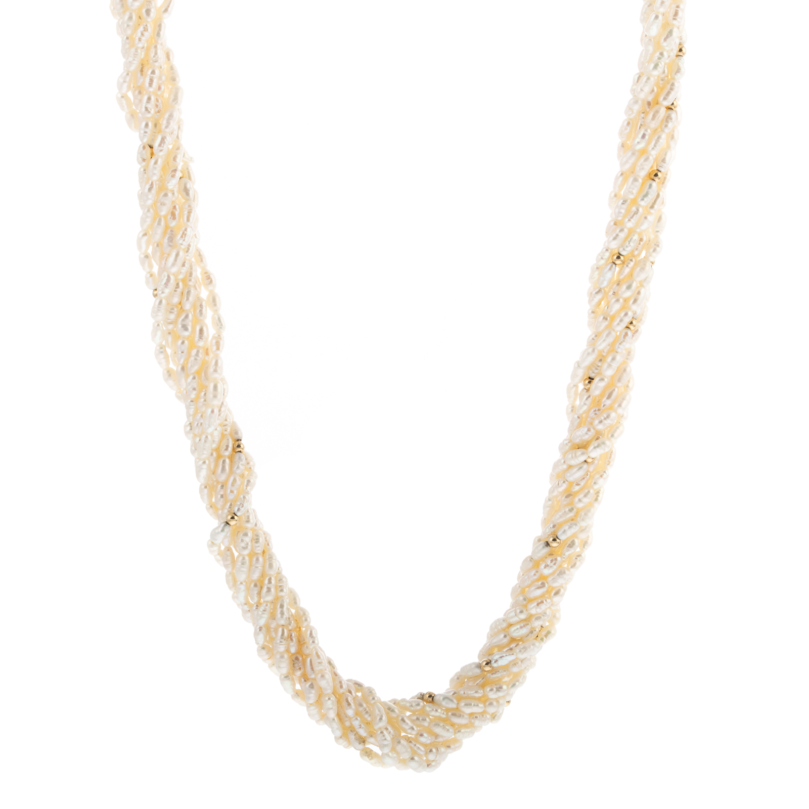 Appraisal: A LONG STRAND FRESH WATER PEARL NECKLACE IN K K