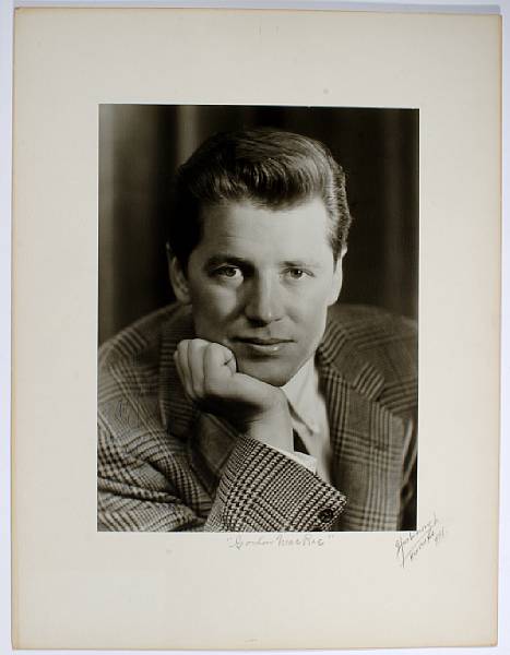 Appraisal: A Gordon MacRae signed black and white photograph by Arthur