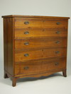 Appraisal: DESK CHEST - Circa solid walnut southern Hepplewhite butler's desk