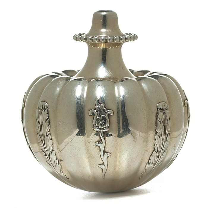 Appraisal: Tiffany Co incense or oil burner gourd form in sterling