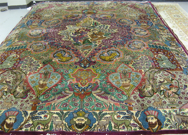 Appraisal: PERSIAN KASHMAR CARPET ' x '