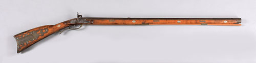 Appraisal: Pennsylvania percussion long rifle caliber with ornate brass patch box