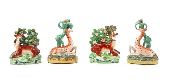 Appraisal: Sale Lot A Collection of Four Staffordshire Bocage Figures th