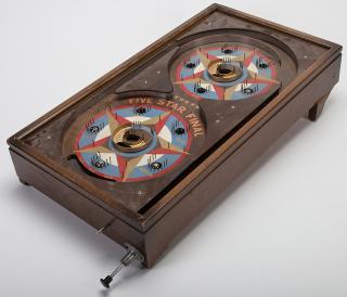 Appraisal: Five Star Final Wood Rail Countertop Pinball Machine Five Star