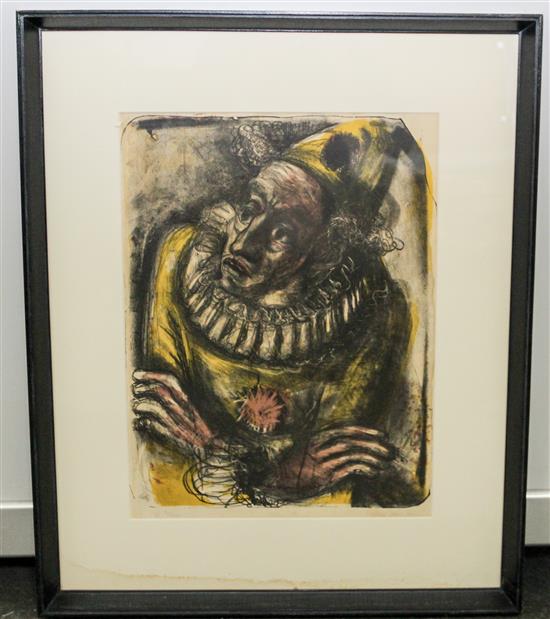 Appraisal: Sale Lot Misch Kohn American - The Clown lithograph signed