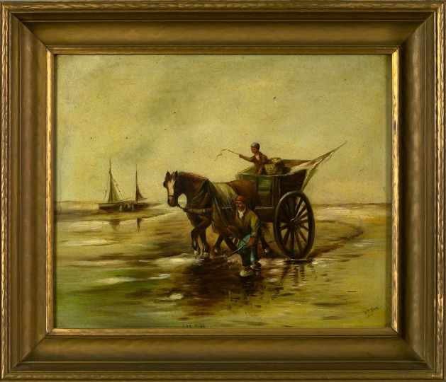 Appraisal: British School Early th Century Low Tide oil on panel