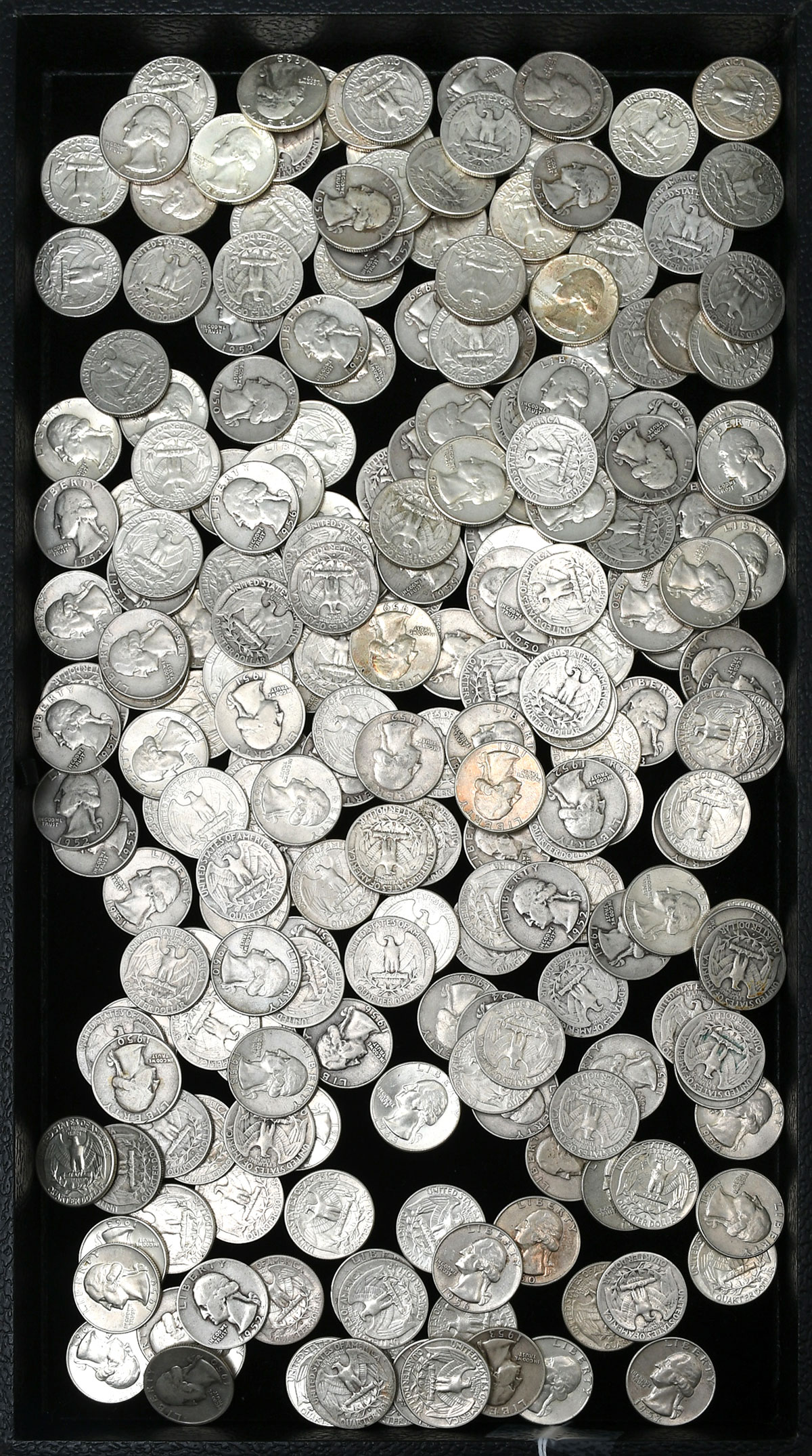 Appraisal: PC UNITED STATES SILVER QUARTER COLLECTION George Washington silver quarters