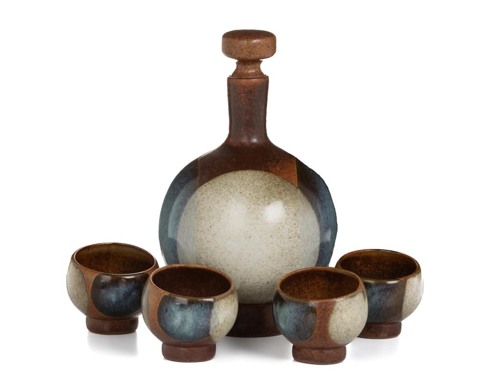 Appraisal: A Robert Maxwell ceramic ap ritif set Mid- th Century