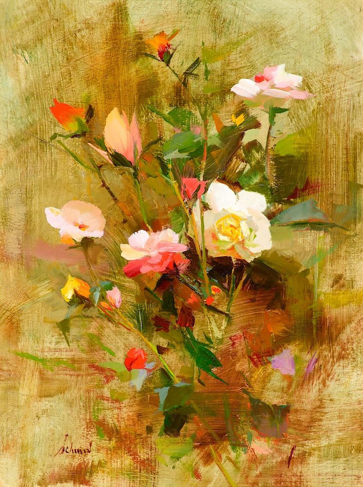 Appraisal: Richard Schmid b November Roses Exclusive on Bidsquare Richard Schmid