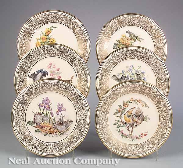 Appraisal: A Set of Twelve Lenox Porcelain Boehm Bird Plates one