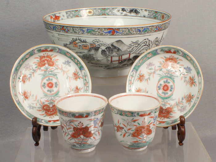 Appraisal: Chinese export porcelain lot of pieces to include a pair