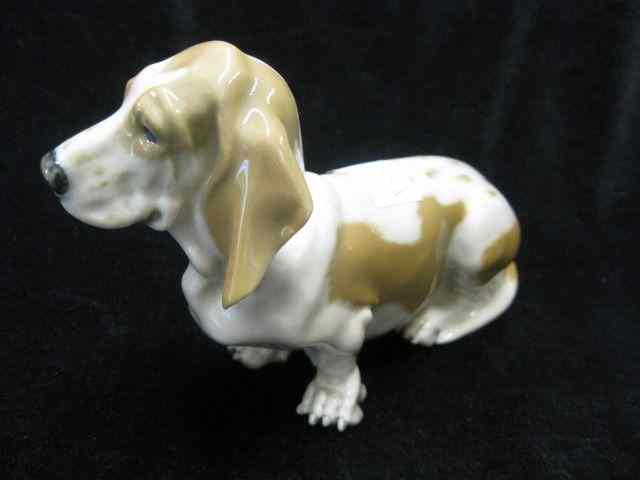 Appraisal: Royal Copenhagen Figurine of a Basset Hound seated '' tall