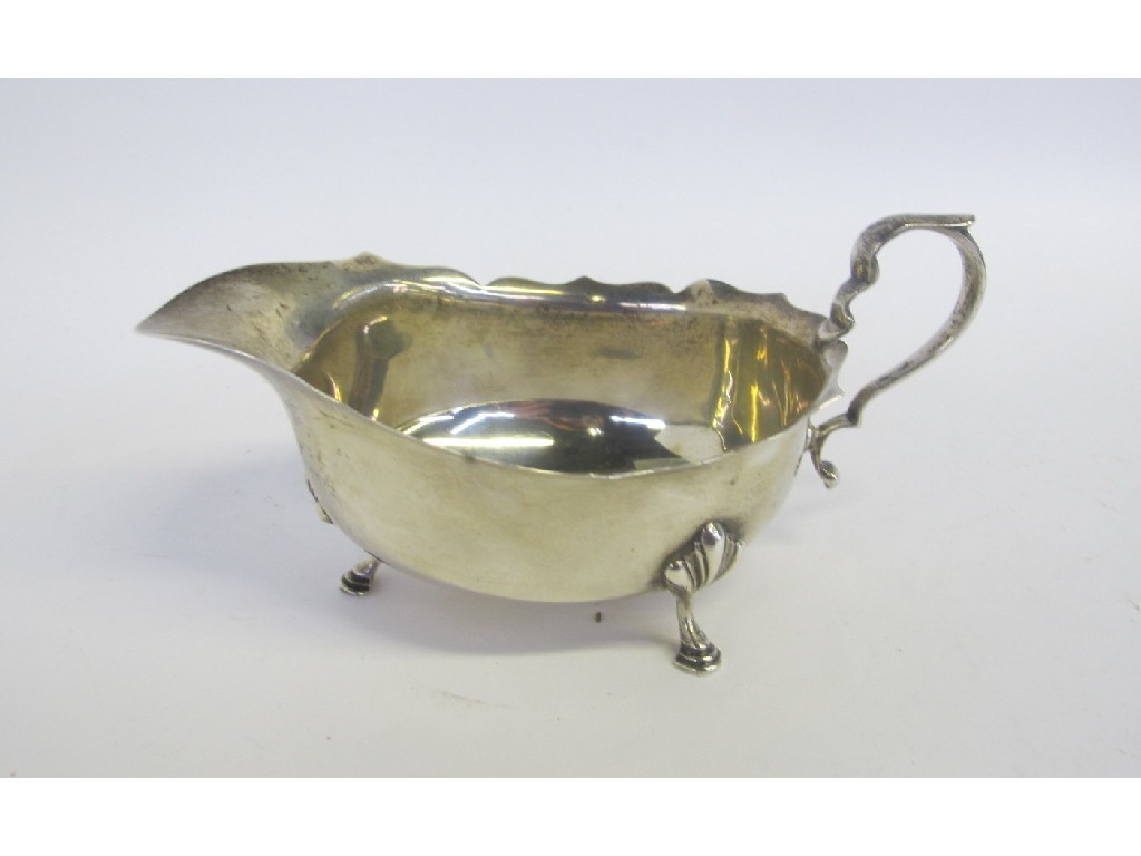 Appraisal: Silver sauceboat Birmingham