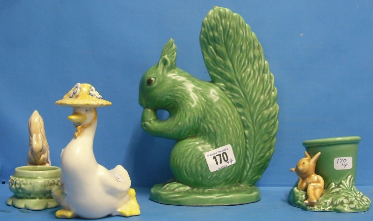 Appraisal: Sylvac model of a squirrel eating a nut chipped ear