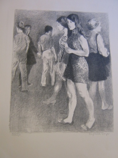 Appraisal: RAPHAEL SOYER Three lithographs Street Scene No Gorky circa From