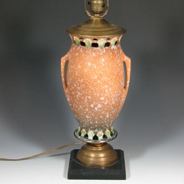 Appraisal: Roseville Ferella lamp made from a - vase Unmarked The