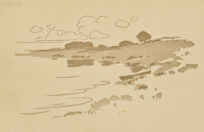 Appraisal: Arthur Wesley Dow American - Shore of the Creek c