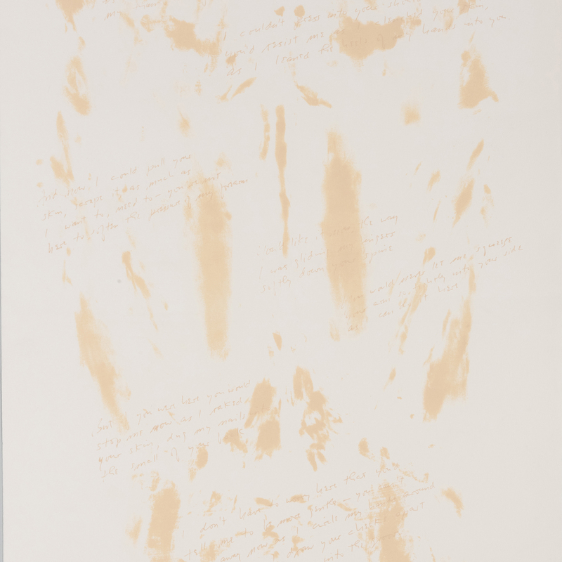 Appraisal: Vito Acconci - Touchstone Lithograph in brown on wove paper