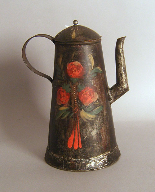 Appraisal: Tole coffeepot th c h