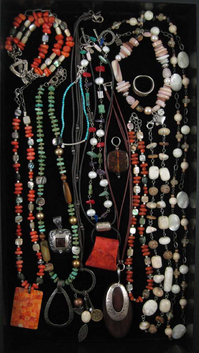 Appraisal: FIFTEEN ARTICLES OF SILPADA AND STERLING JEWELRY six necklaces three