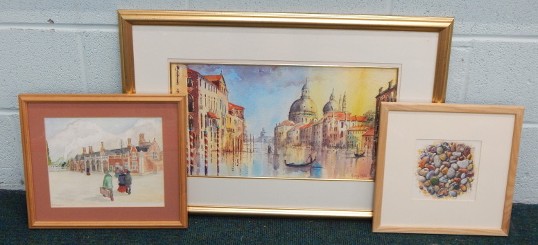 Appraisal: Harry Mills Grand canal Venice watercolour cm x cm another