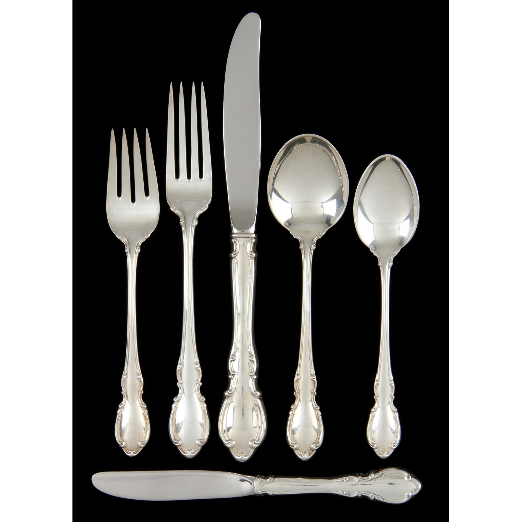 Appraisal: Towle Legato Sterling Silver Flatware Service pieces including knives in