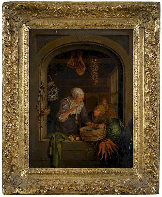 Appraisal: After Gerrit Dou Dutch - The Herring Seller unsigned an