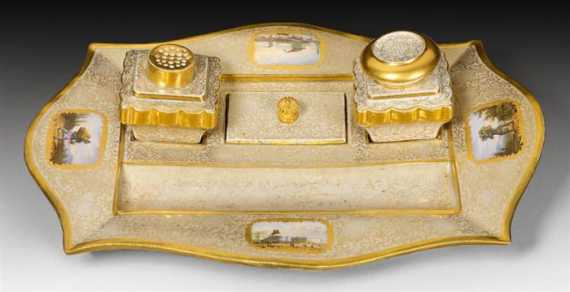 Appraisal: INKSTAND St Petersburg Czar Nicholas I circa - Traces of