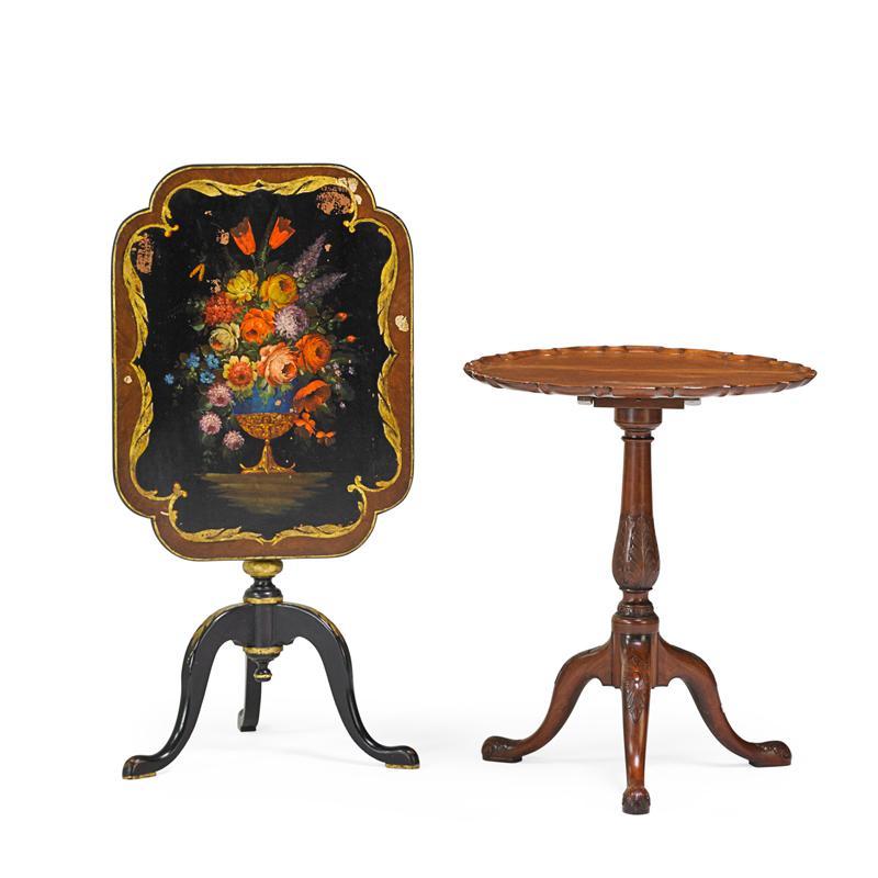 Appraisal: TILT-TOP TABLES Condition Report DISCLAIMER Rago Unreserved is an as-is