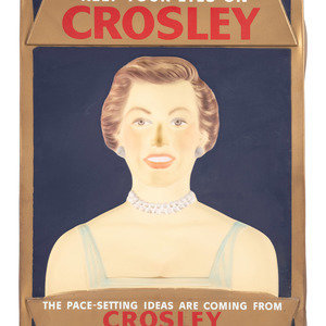 Appraisal: A Rare Crosley Radio Countertop Display Sign in paper and