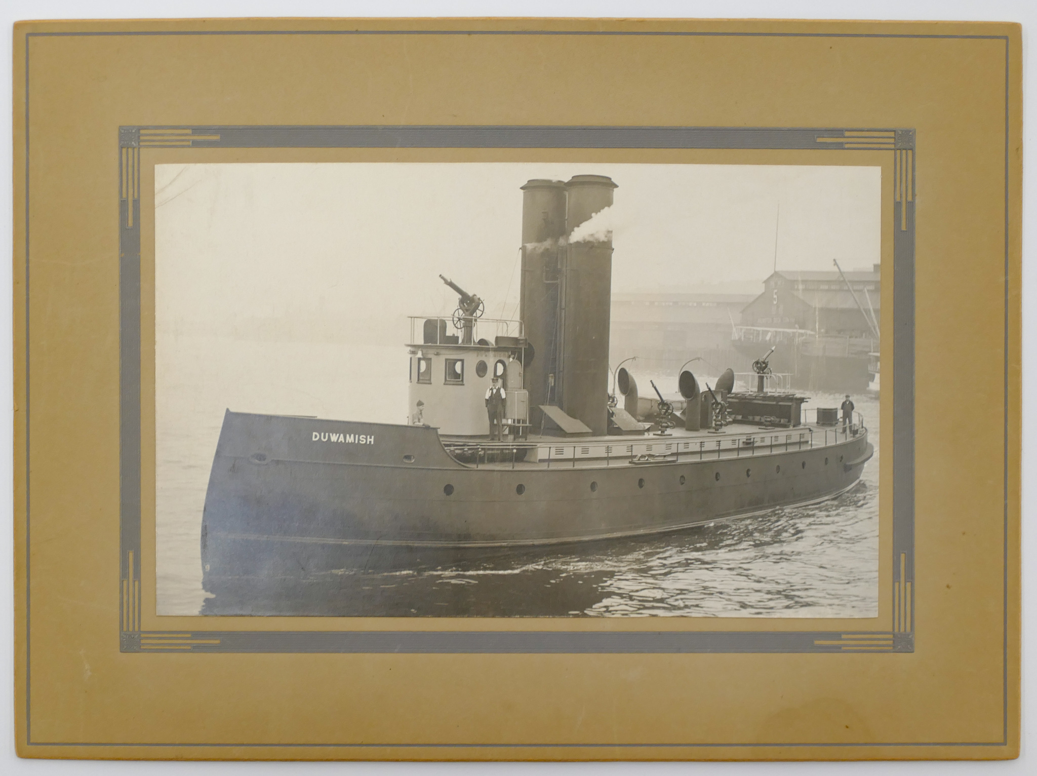 Appraisal: Old Duwamish Tugboat Album Photograph ''x ''