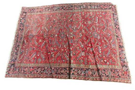 Appraisal: ORIENTAL RUG Ca - Room size Heriz Blue border and