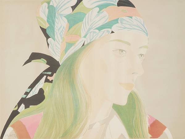 Appraisal: Alex Katz American born Anne M Lithograph in colors on