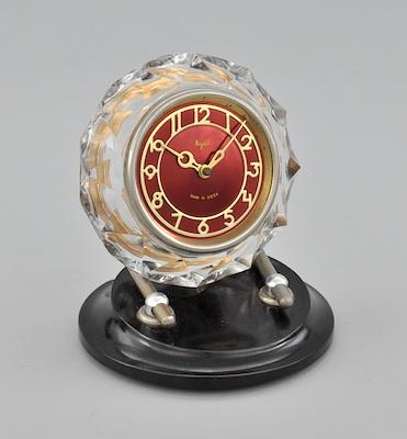 Appraisal: Majak Desk Clock Made in the USSR Red aluminum face