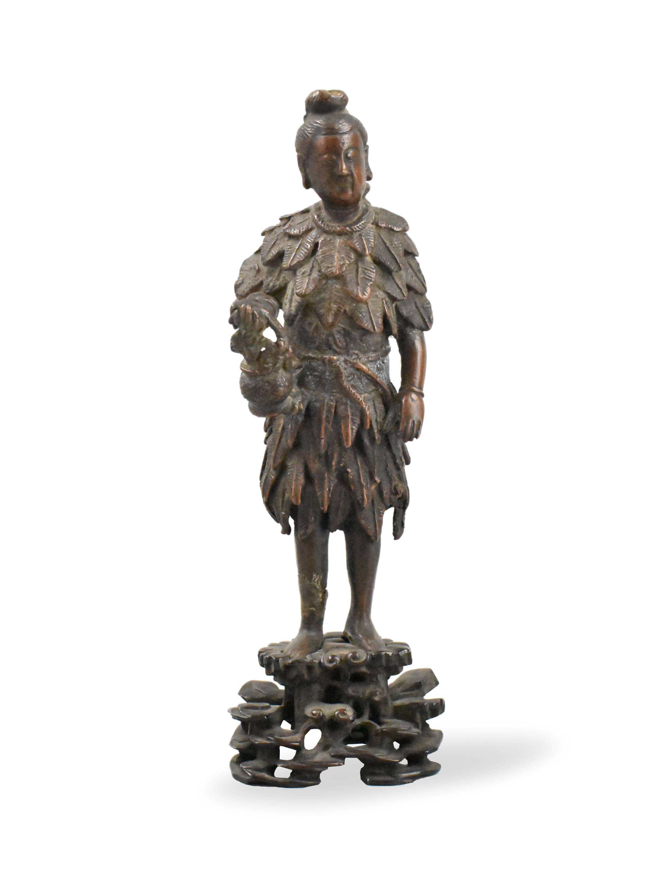 Appraisal: A Chinese bronze figure of Shen Nong dating from the