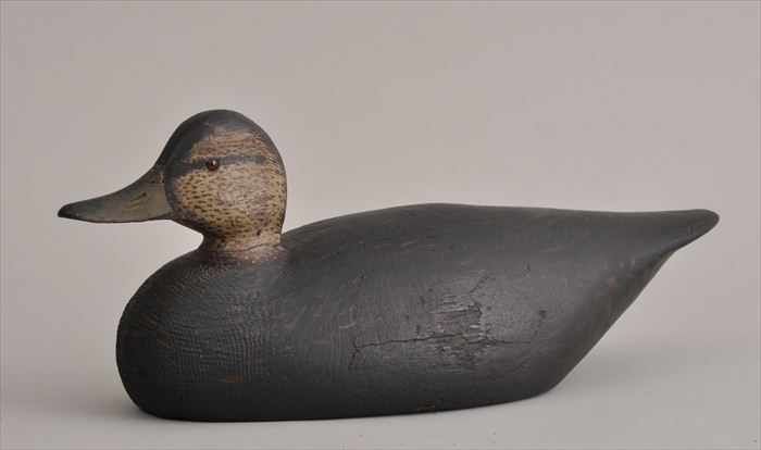 Appraisal: A ELMER CROWELL DUCK DECOY Branded A Elmer Crowell Decoys